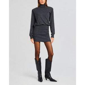 Retrofete 'Alexandria' Black Long Sleeve Turtleneck Dress Size L